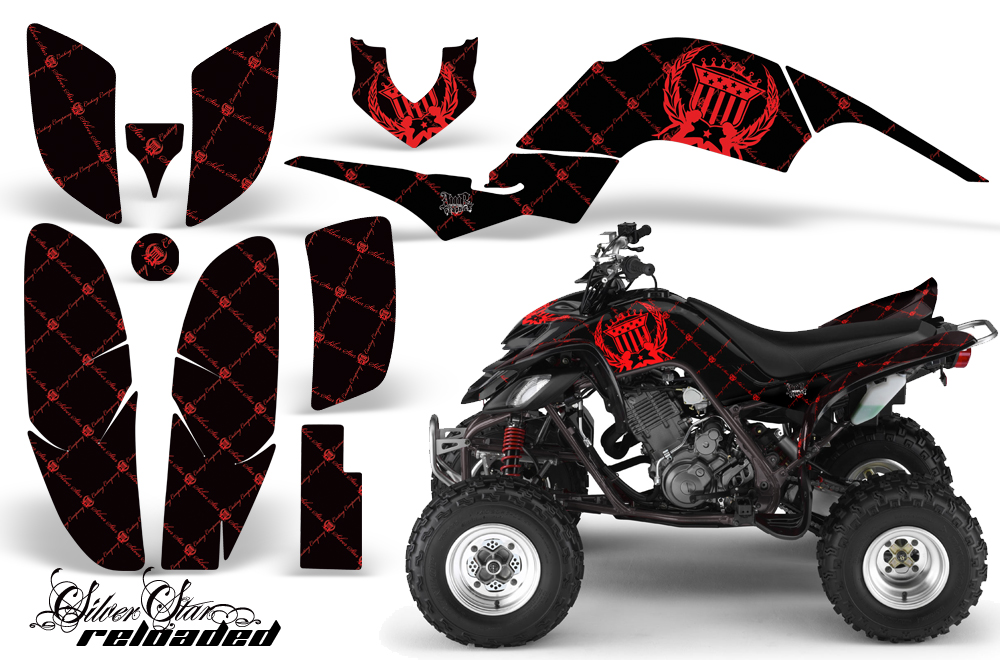 Yamaha Raptor 660 Graphics Reloaded Red BlackBG